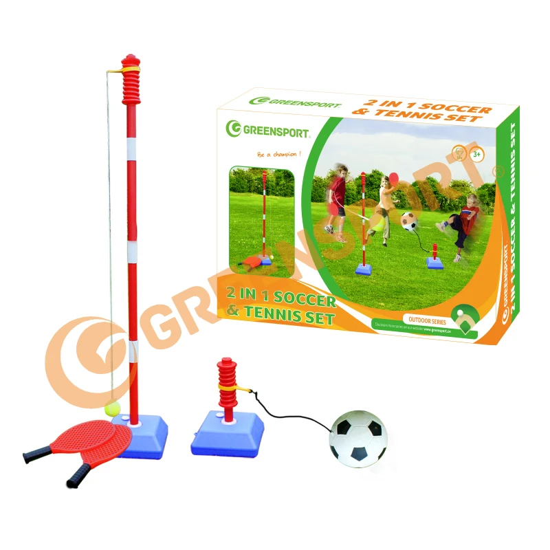 Набор для тренировок по теннису на открытом воздухе, аксессуары для тенниса 2 в 1, swingball для детских тренировок