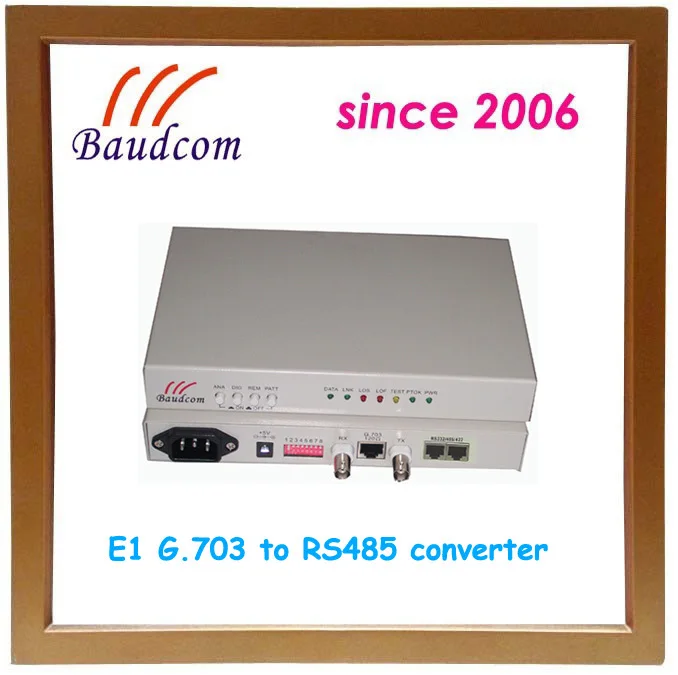 fiber optic G.703 E1 to RS485 converter