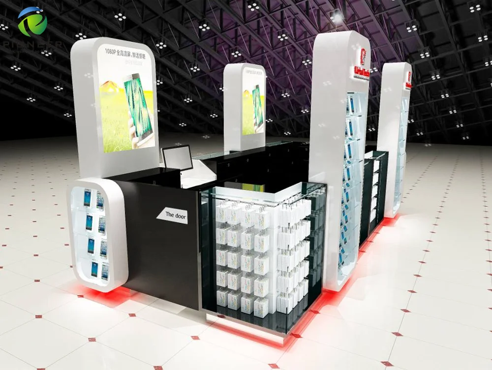 Burst Sells Phone Showroom Display Design Showroom Design for Electronics Professional Cell Phone Shop Interior Design