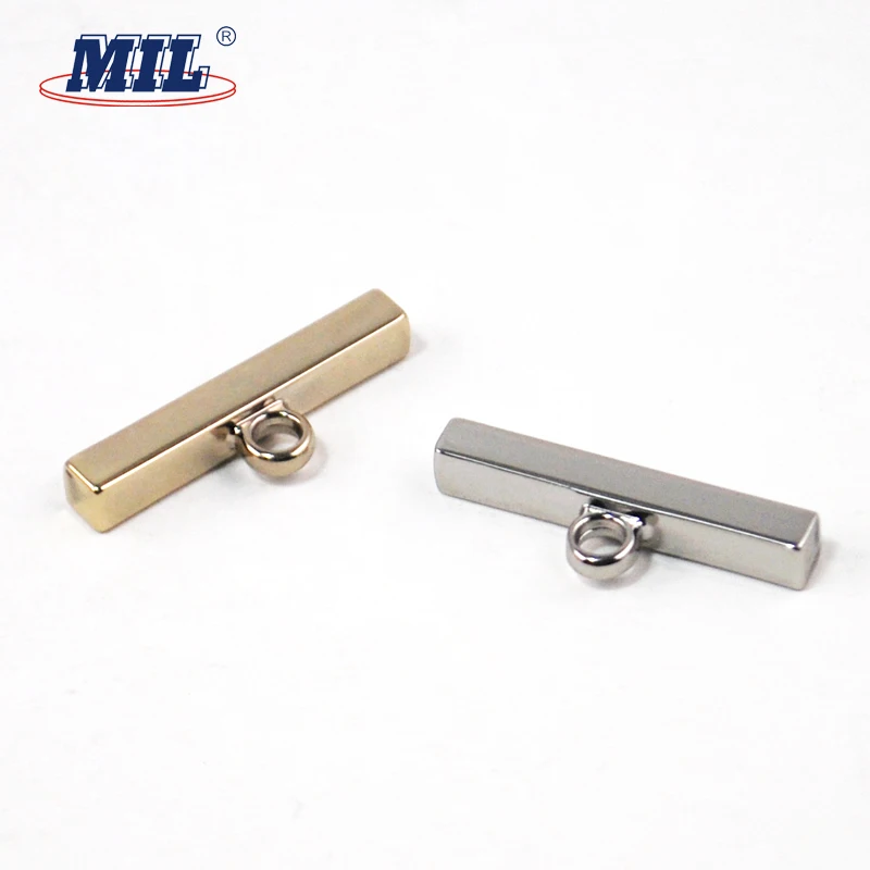 Light gold flat one hole shank buttons for shirts