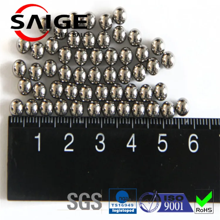 6.35mm high Cr aisi 52100 chrome steel ball bearing for sale G10