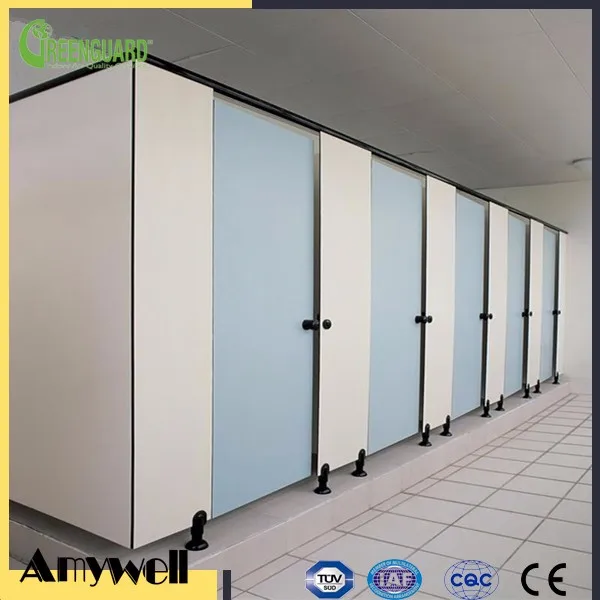 Amywell Waterproof Customized Size Hpl Panel Toilet Cubicles Partition