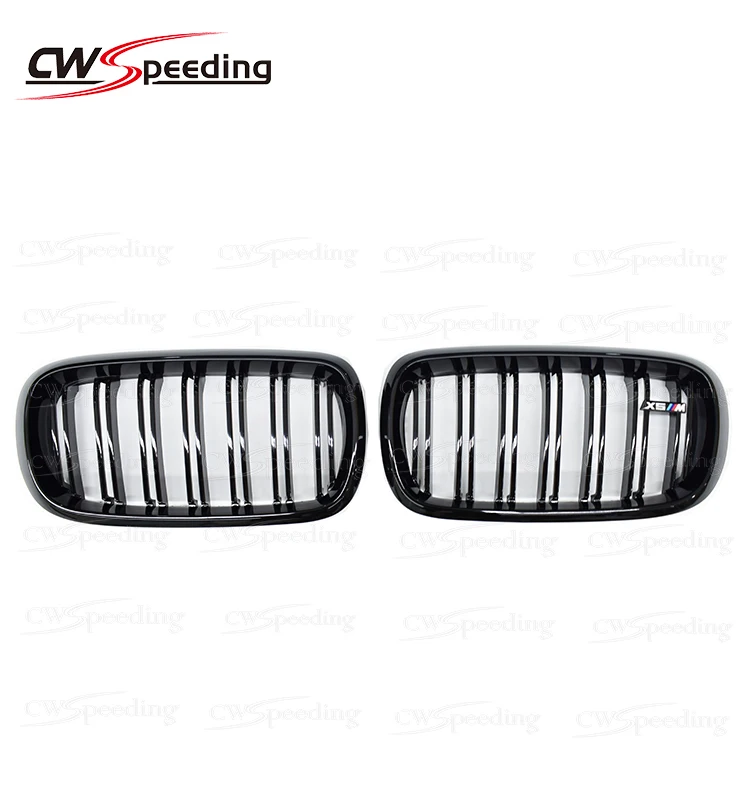 2015-2016 ABS SHINY BLACK FRONT BUMPER GRILLE FRONT GRILL FOR BMW  SERIES X5 X6 F15 F16