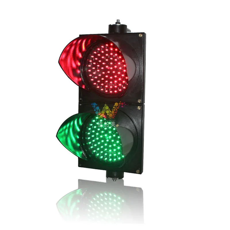 10 Years factory Waterproof 200mm red green PC shell LED traffic light