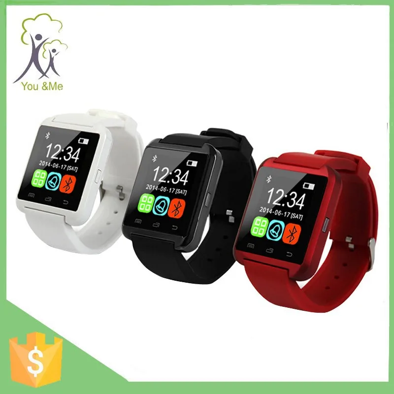 Завод питания oem смарт часы горячий продукт смарт спортивные часы u8 2015