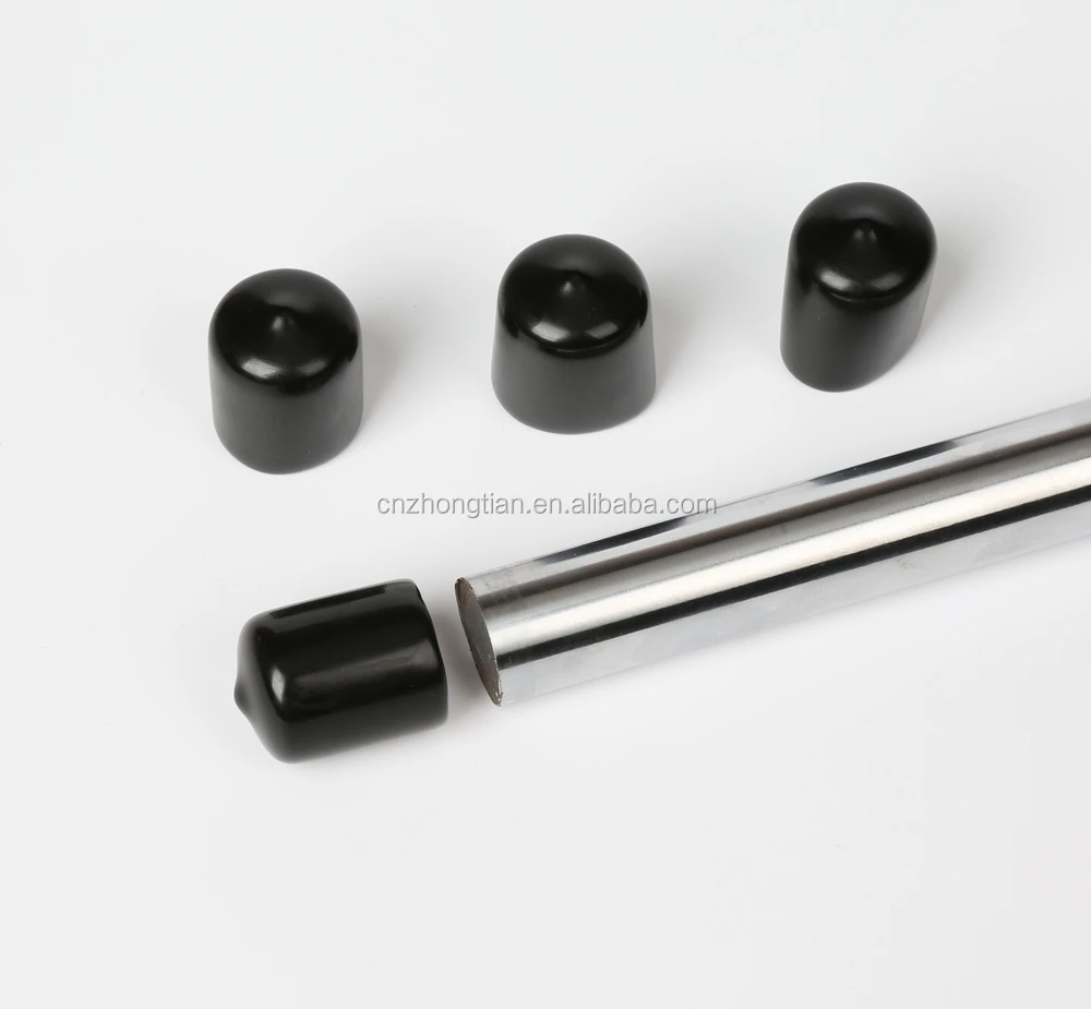 ID 50mm height 30mm Black Rubber End Caps for Pipe tubing