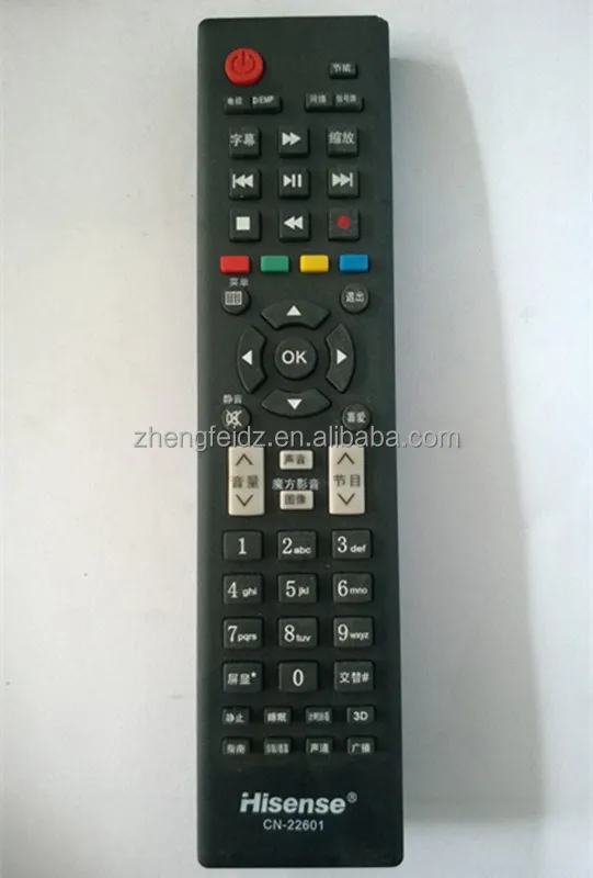 CN-22601 LCD/LED TV пульт дистанционного управления для Hisense 54 клавиши длинный большой RC новый черный ABS 2 * AAA батарея ZF factory2015 Высокое