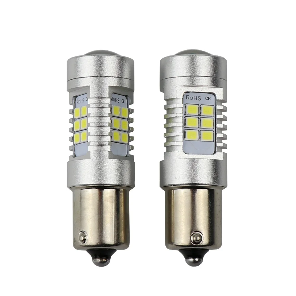DMEX 12V 24V High Power 21W Auto LED Bulb P21W P21/5W LED S25 Lamps BA15S 1156 Car Turn Signal Reversing Back Up LED Light