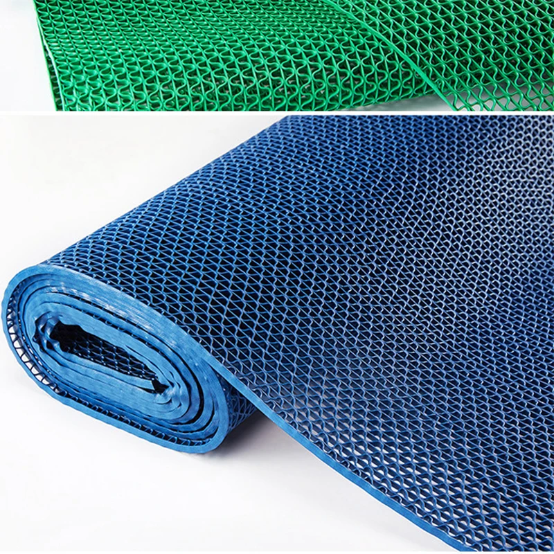 Good Price Waterproof Kitchen Bathroom Pvc S Hollow Mat Anti Slip Plastic Pvc Floor Drainage Mat
