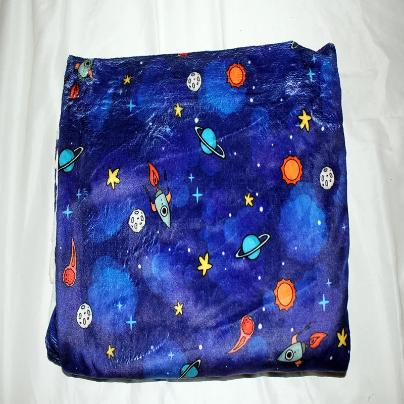 Customized Printed 100% Polyester Minky Fabric For Boy Cool Blanket