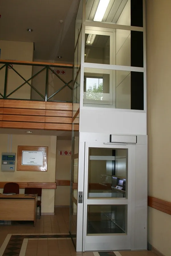 OTSE luxury villa glass panoramic lift screw small home elevator