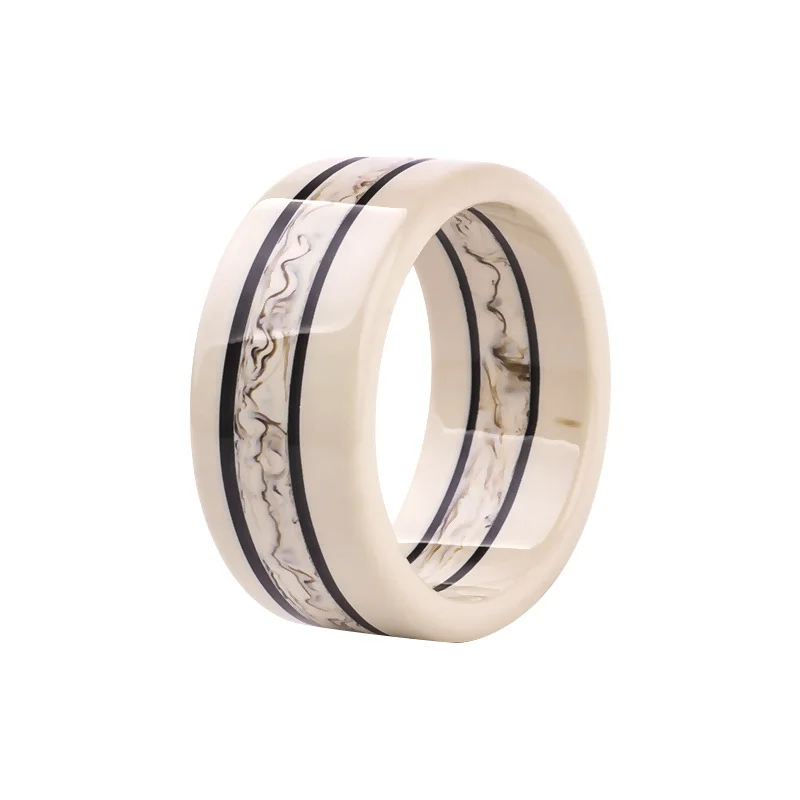 New Arrivals Personalized Amber Strip Colour  Resin Bangle Bracelets For Women Jewelry