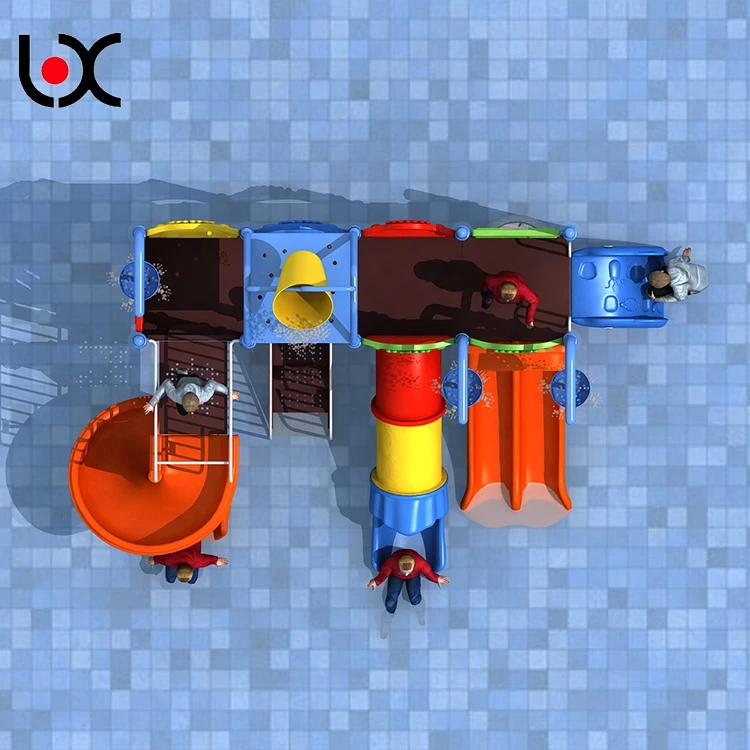 2020 New Big water park playground outdoor water kids playground swimming pool slide
