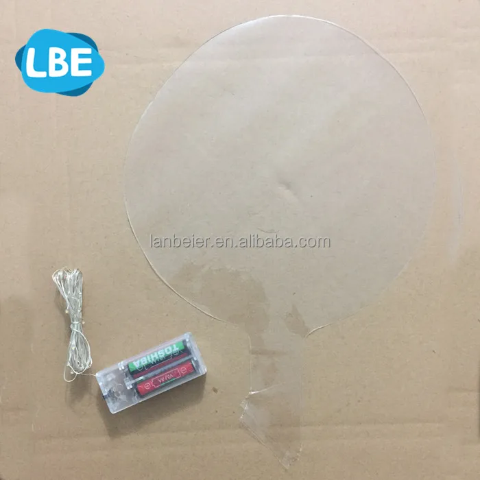 party decoration 3 meter length string floating wedding lighted balloons