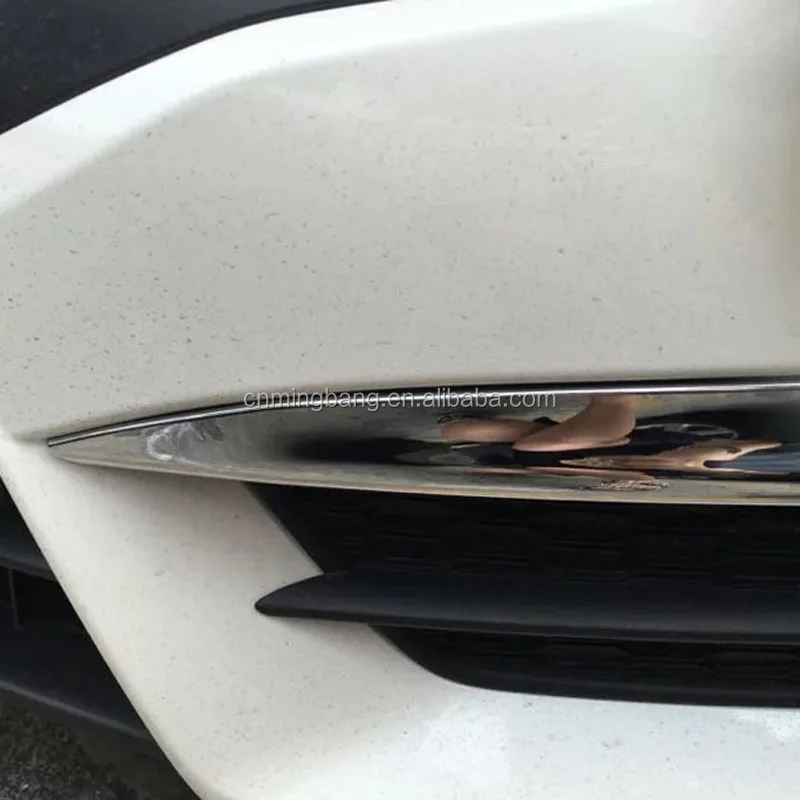 High Quality ABS Chrome Front Foglight Trim For Honda Civic 2016 Car Exterior Accessories