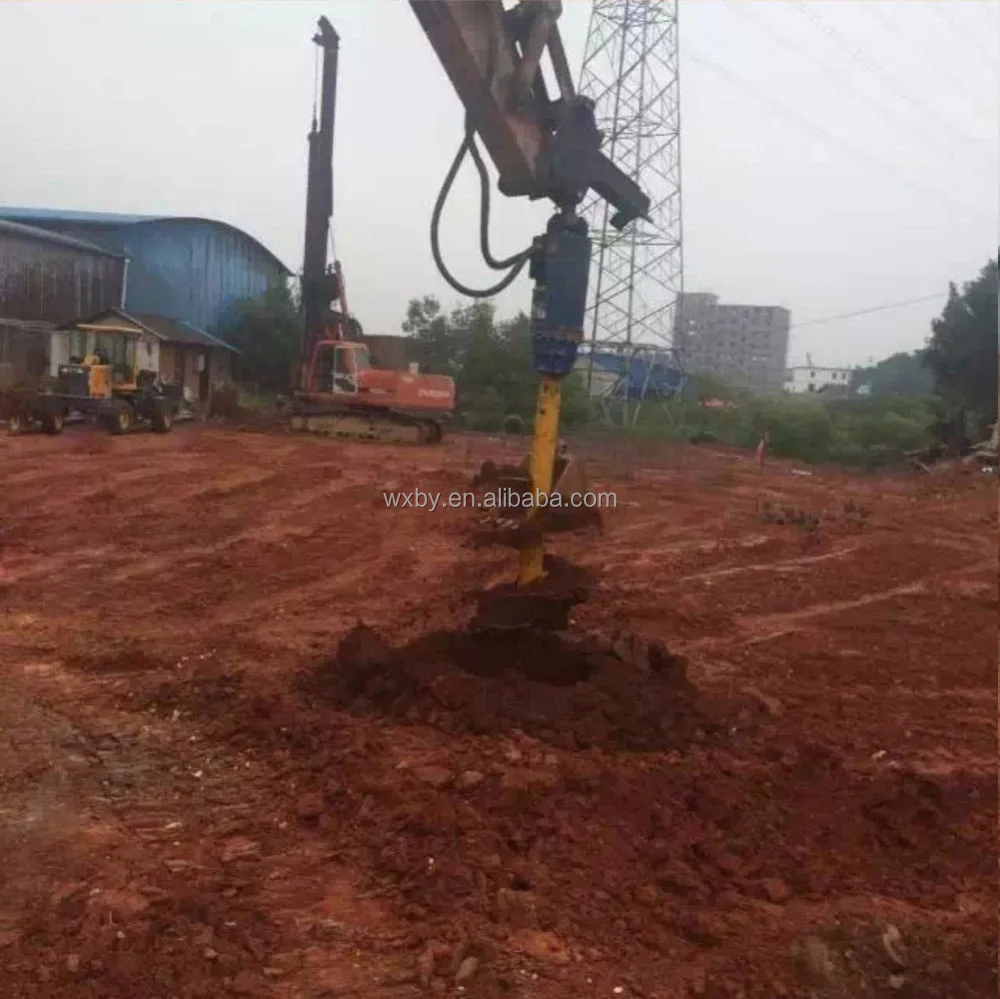 exploration core drills excavator attachments pole hole digging machine hole digger drill ground  holes