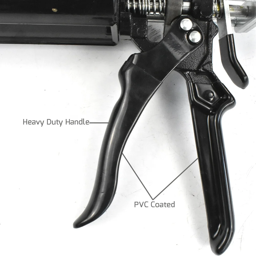 400 мл двойной картридж, эпоксидная смола, металлический пистолет для герметизации с ручкой с ПВХ покрытием