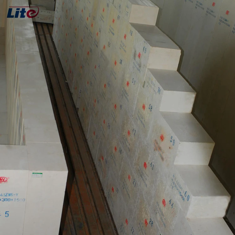 Manufacture Glass Melting Kiln Furnace Use Refractory Fused Cast AZS brick with High Density