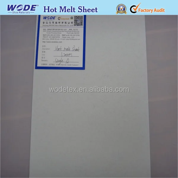 Клейкий лист горячего расплава с клеем на одной стороне Бланк возврата с буфами на рукавах