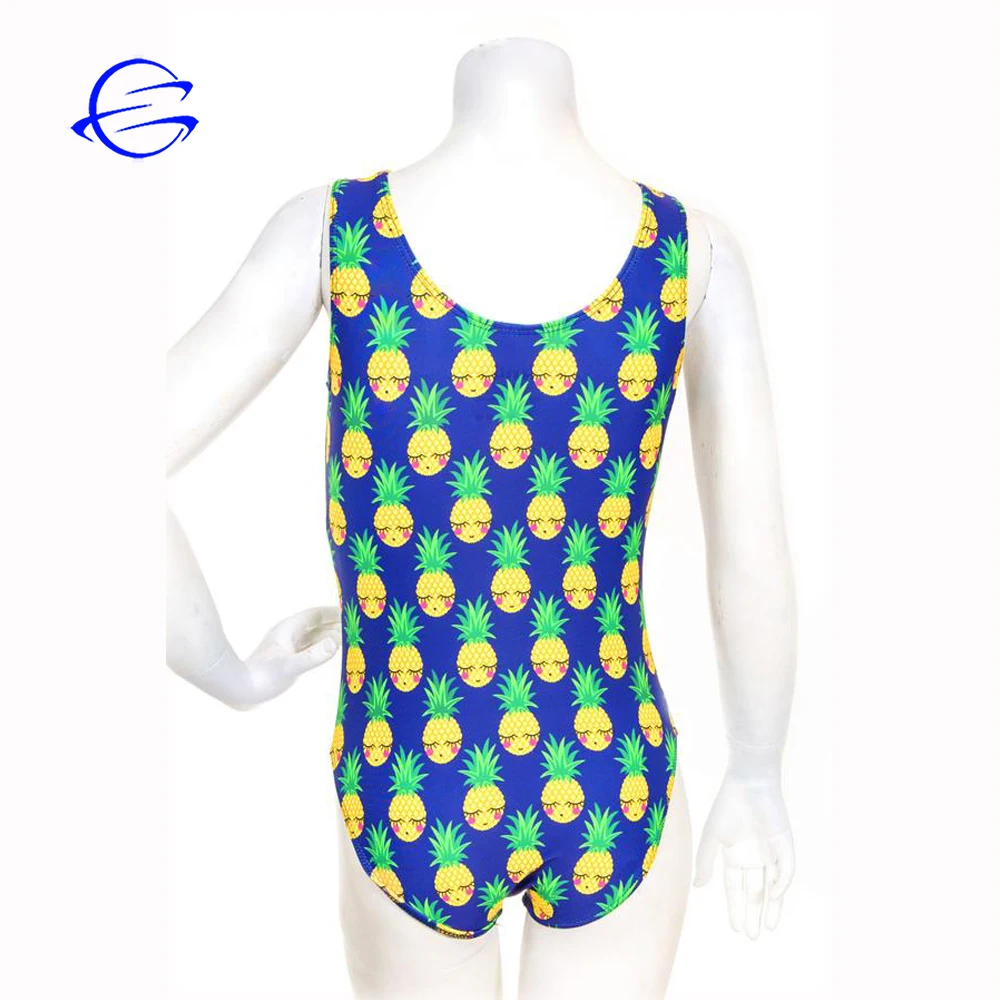 Custom Best Price Fabric Sublimation Kids Dance Wear One Pieces Gym Leotards Children Sleeveless Gymnastics Leotards