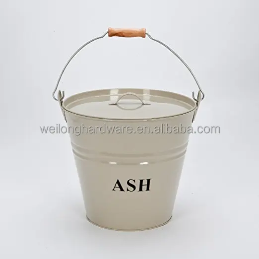 Coal Fire Grey Coal Bucket Fireside Fireplace Wood Burner Accessories Coal Bucket Wood Holder Kindling Bucket