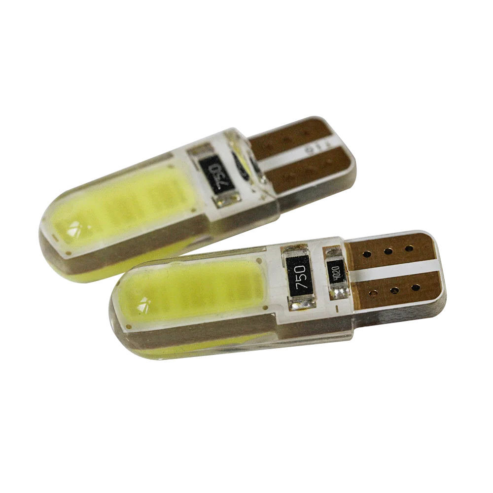 KEEN newest silicone T10 led cob bulbs 194 168 w5w 6smd car auto interior reading light clearance parking lights bulb