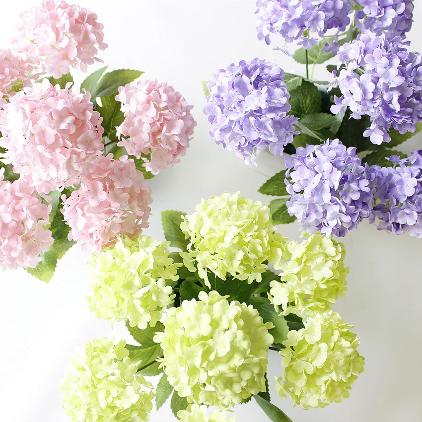 Wholesale real touch artificial hydrangea for home decoration