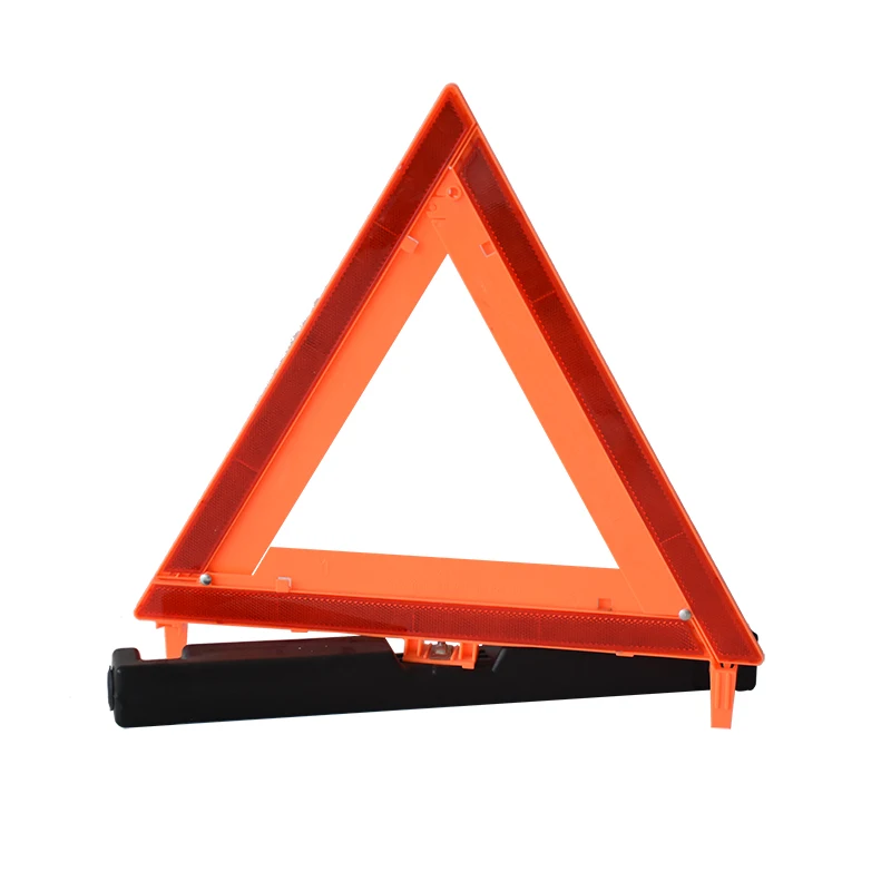 3 Packed High Reflective Emergency Roadside Early Red Warning Triangle for Roadside Safety