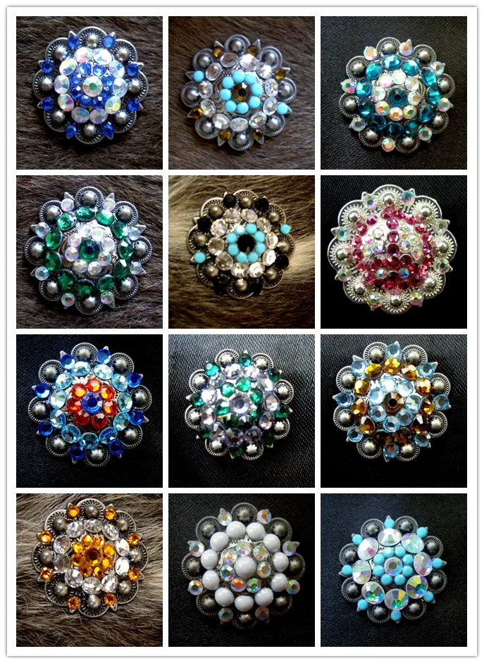 Wholesale Cowboy  berry Conchos shinestone conchos