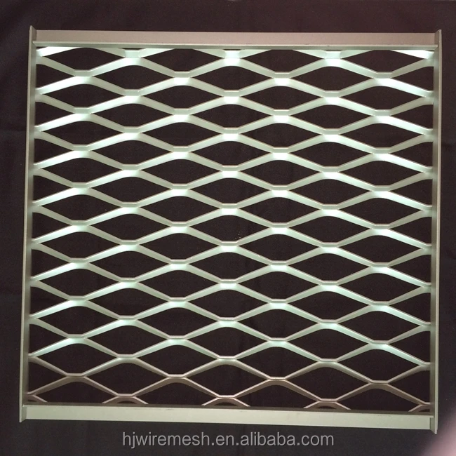 Suspended expanded metal ceilings
