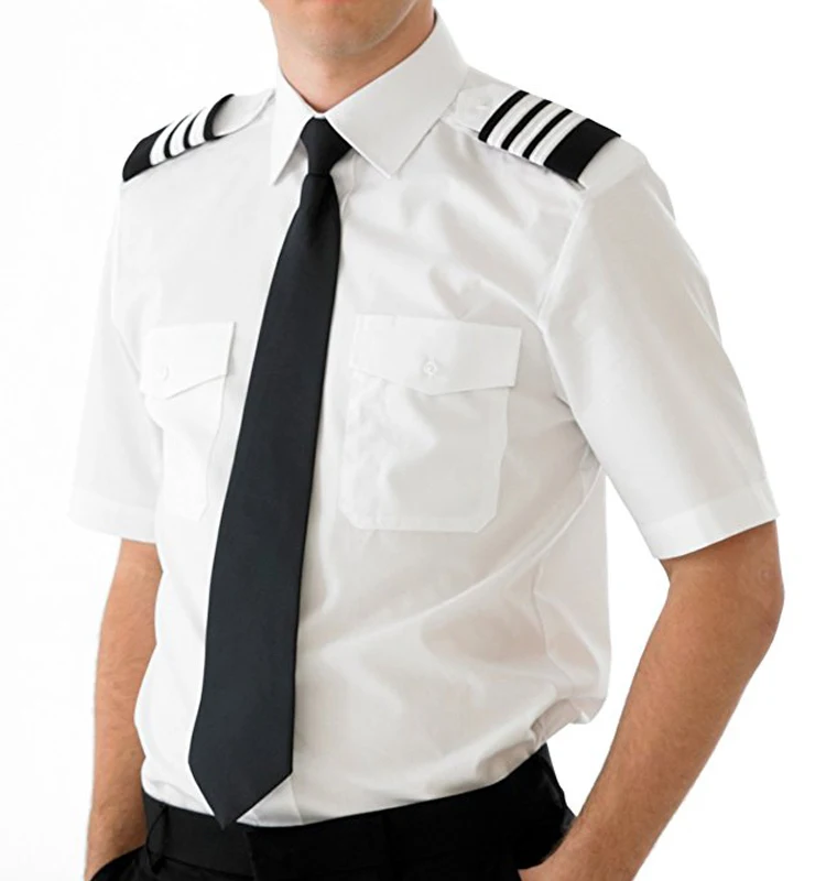 
custom cool 100% cotton long sleeve elegant airline pilot uniform 
