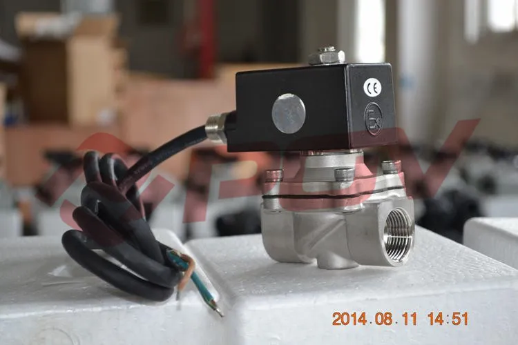 1 дюймов 2 разъём(ов) нить BT4 из нержавеющей стали взрывозащищенные электромагнитный клапан