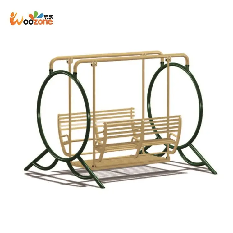 manufacturer kids plastic swing set outdoor garden metal swing bench