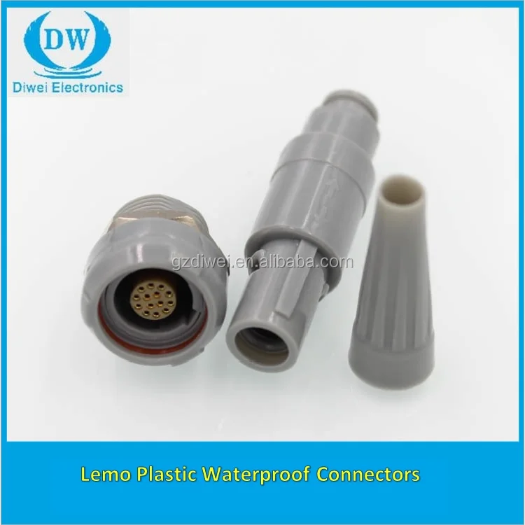 Circular plastic push pull 1P coil series medical equipment 10-pin connector