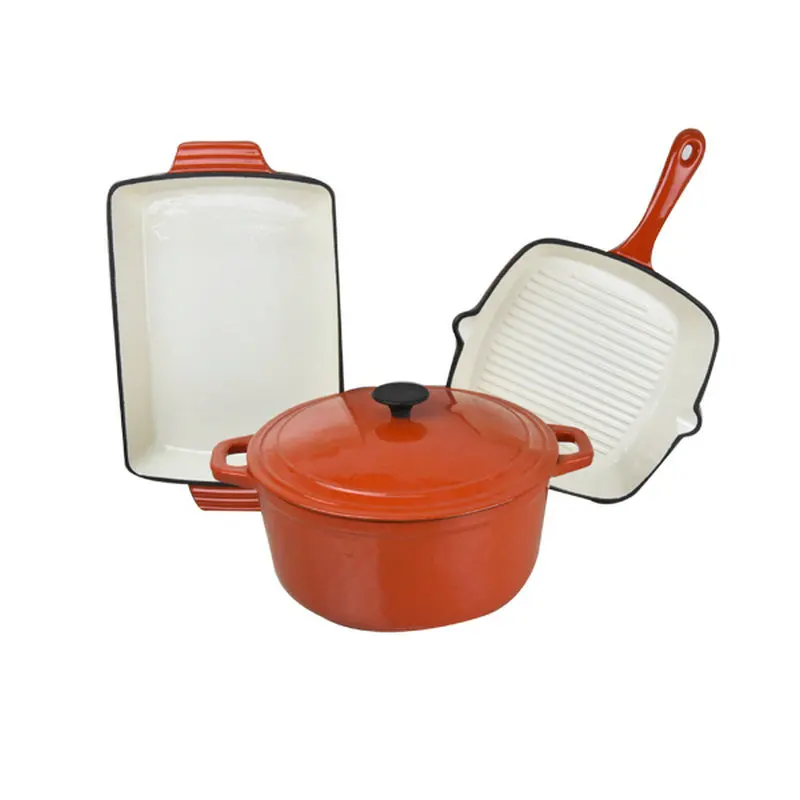 Cast Iron casserole cookware sets