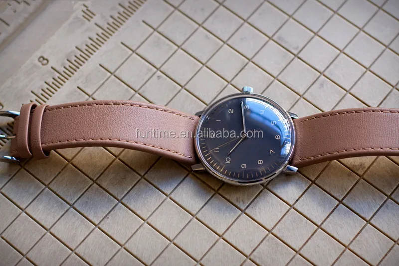 super slim brand automatic watches with domed glass for men wrist watches