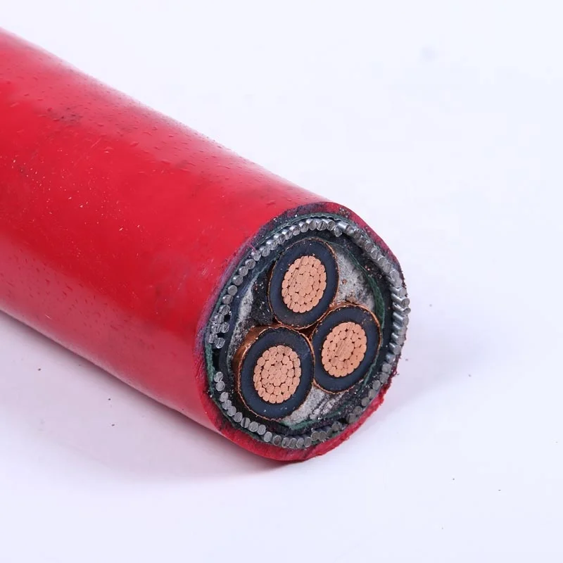 
3 core 240 185 150 120 mm2 pvc xlpe insulated cable 35kv copper core xlpe insulated steel wire armored cable 