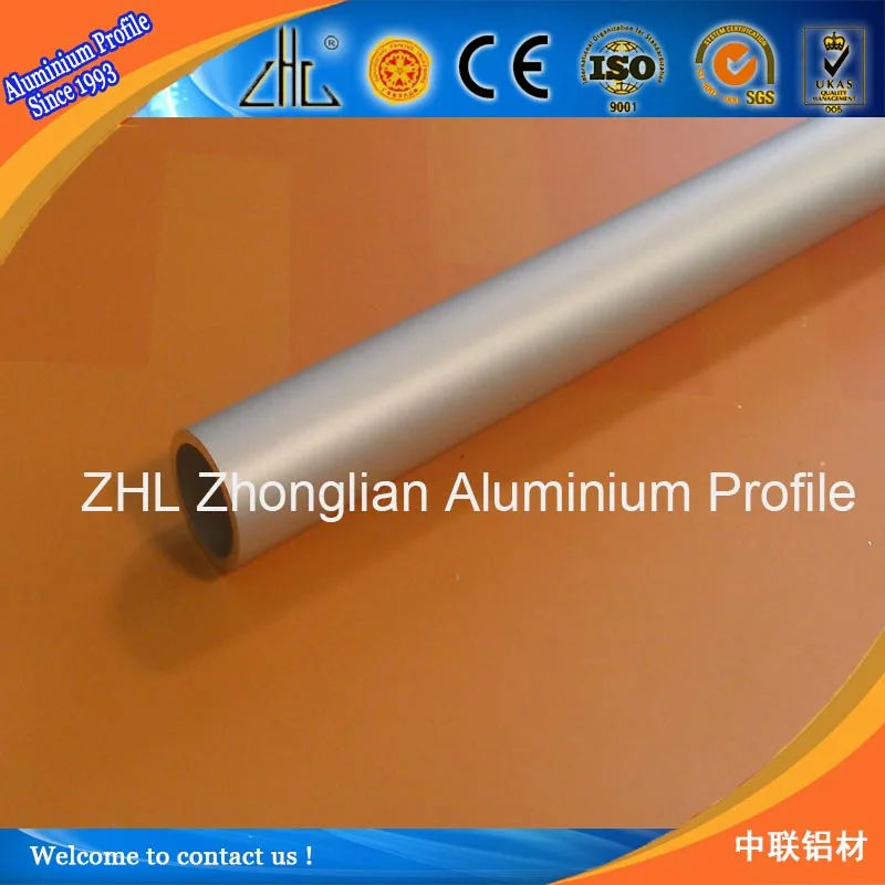 алюминиевые прессованные трубы/матовый анодированный алюминиевых труб/хорошая отделка ленты алюминиевой круглой трубе