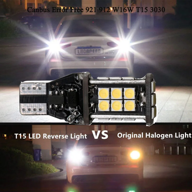 3030 smd led T15 Led Reverse Lights Super Bright Reverse Bulb