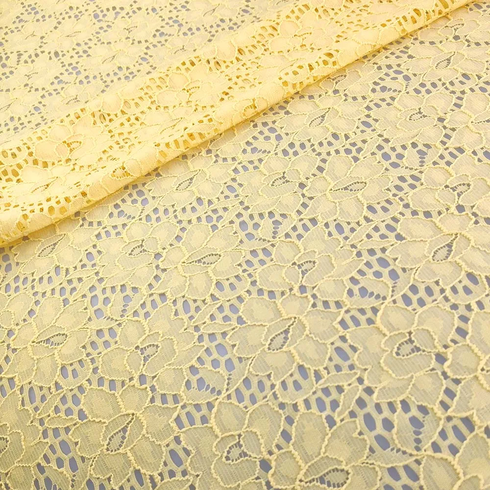 
2021 news-style dentelle 92%nylon 8%spandex elastic rose multi color lace fabric in rolls 