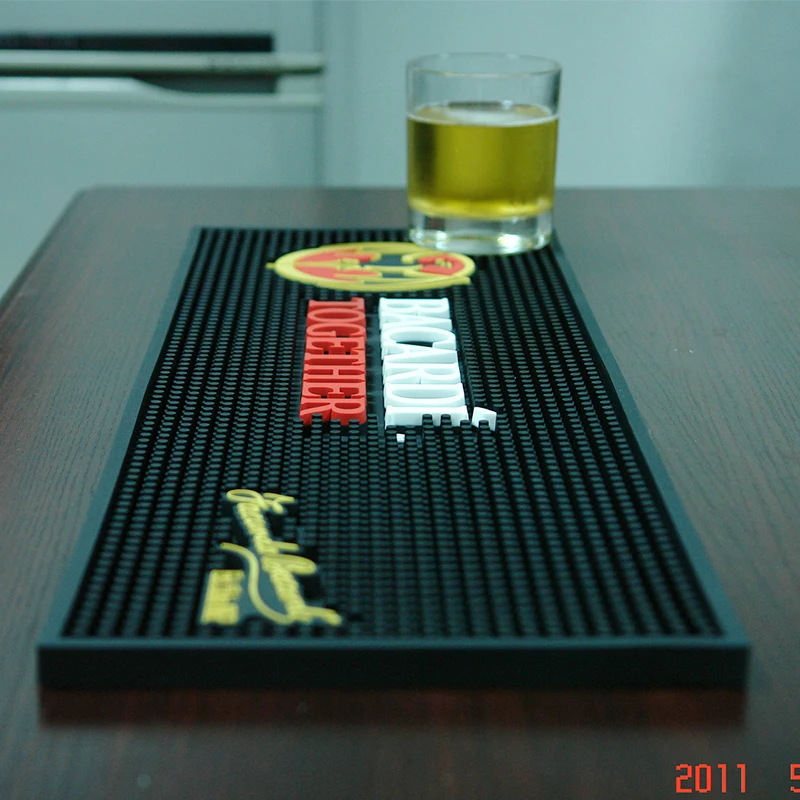 
2019 BACARDI Customized Rubber Bar Mat Beer PVC Bar Mat Promotion 