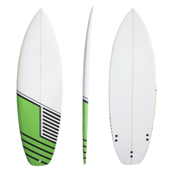 High quality PU material short surfboard with non-slip EVA foam pad