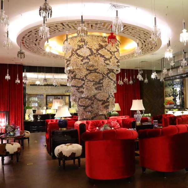 Luxury appearance large snake skin mexican baroque crystal chandelier for foyer deco