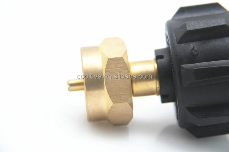universal brass 1lb propane tank refill adapter