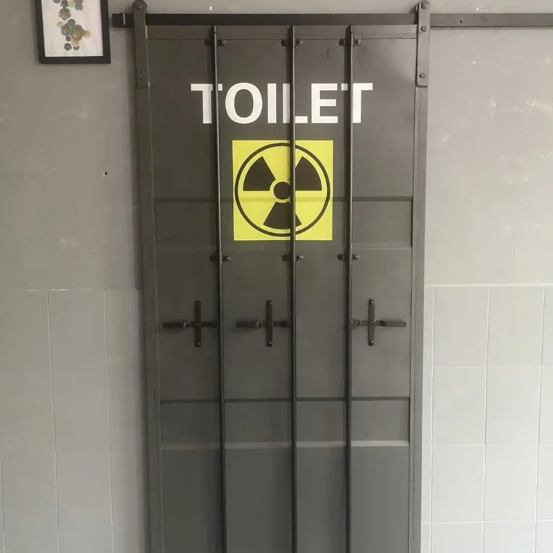 Sliding Barn Door  Industrial Furniture Shipping Container Style For Bathroom Kitchen Room Custom Logo And Size MOQ 1 Piece