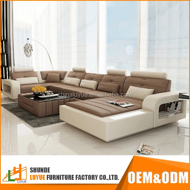 hot sale modern design sofa set luxury living room furniture Leather new model sofa sets pictures