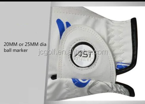 Customized large logo printing synthetic leather golf glove for men and women