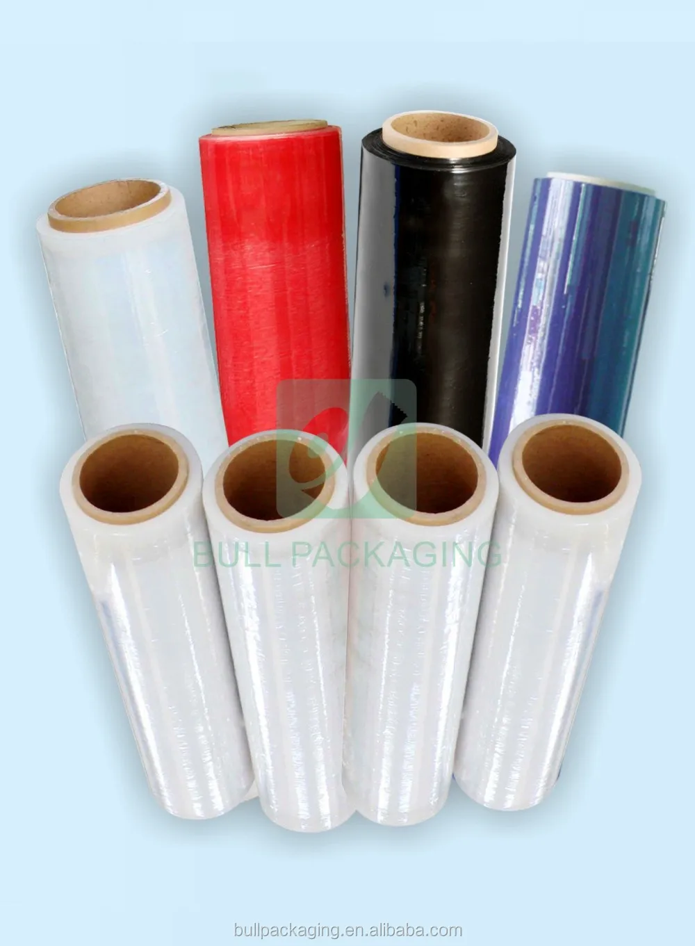 China Factory Price High Quality Customized Pallet Polyolefin LLDPE Cast Hand Stretch Film Roll Wrapping Film