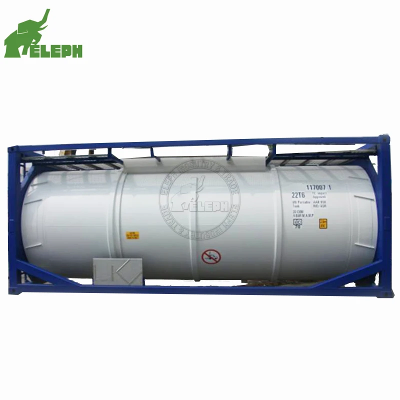 Transport liquid industrial gases used iso tank container for sale