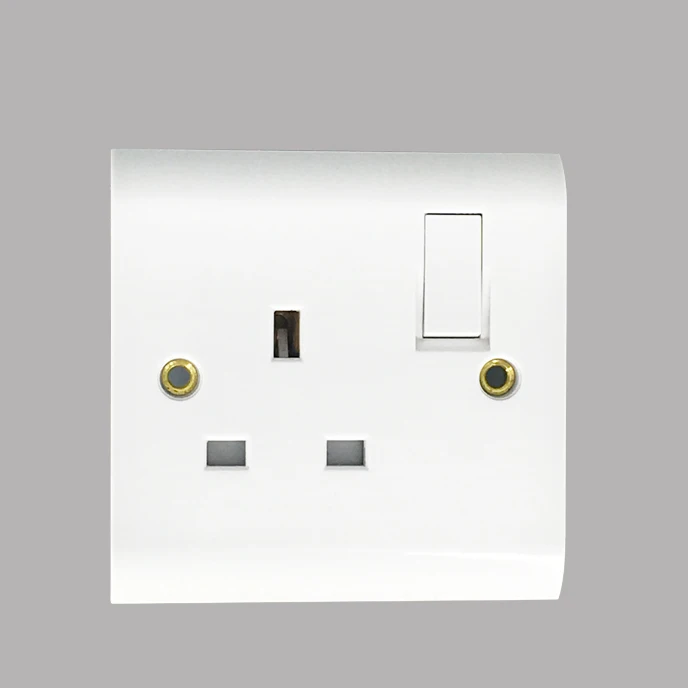 W&B brand Single 13A Switch Socket with out light electric switched socket